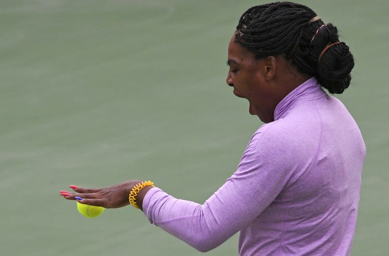 Serena Williams entrena para los Juegos Olímpicos Río 2016.