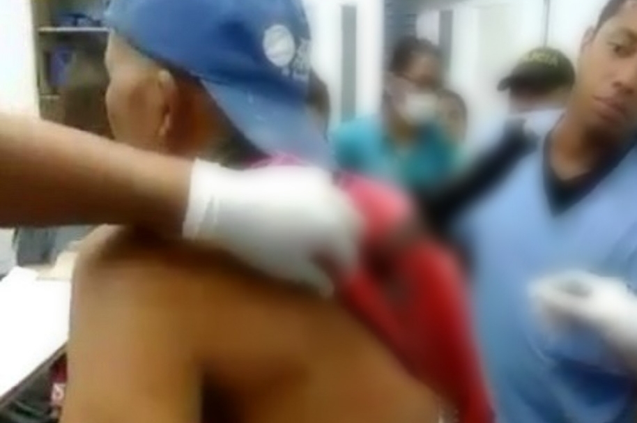 Jorge Cuevas, mototaxista herido