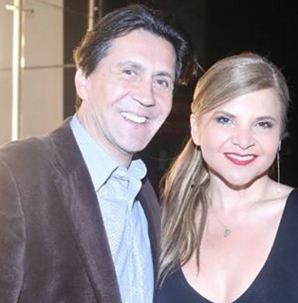 El empresario Ricardo Leyva y la presentadora de Noticias Caracol Diva Jessurum