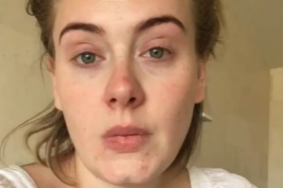  Video de Adele enferma y sin maquillaje en el que cancela su concierto en Phoenix