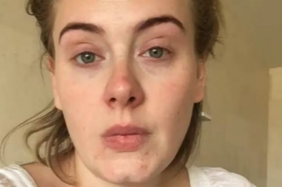 Video de Adele enferma y sin maquillaje en el que cancela su concierto en Phoenix de enfermo Video de Adele enferma y sin maquillaje en el que cancela su concierto en Phoenix