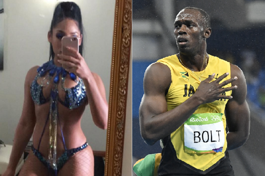 Kasi Bennett y su novio, el atleta Usaín Bolt