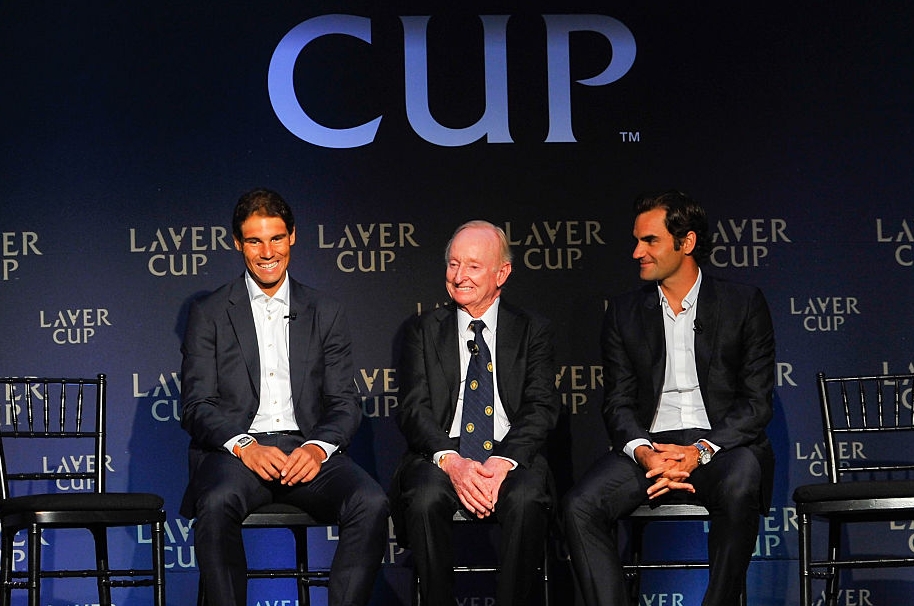 Nadal, Laver y Federer.