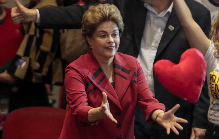 Dilma Rousseff días antes del juicio que se lleva a cabo para definir su regreso a la presidencia o definitiva destitución. Pulzo.com