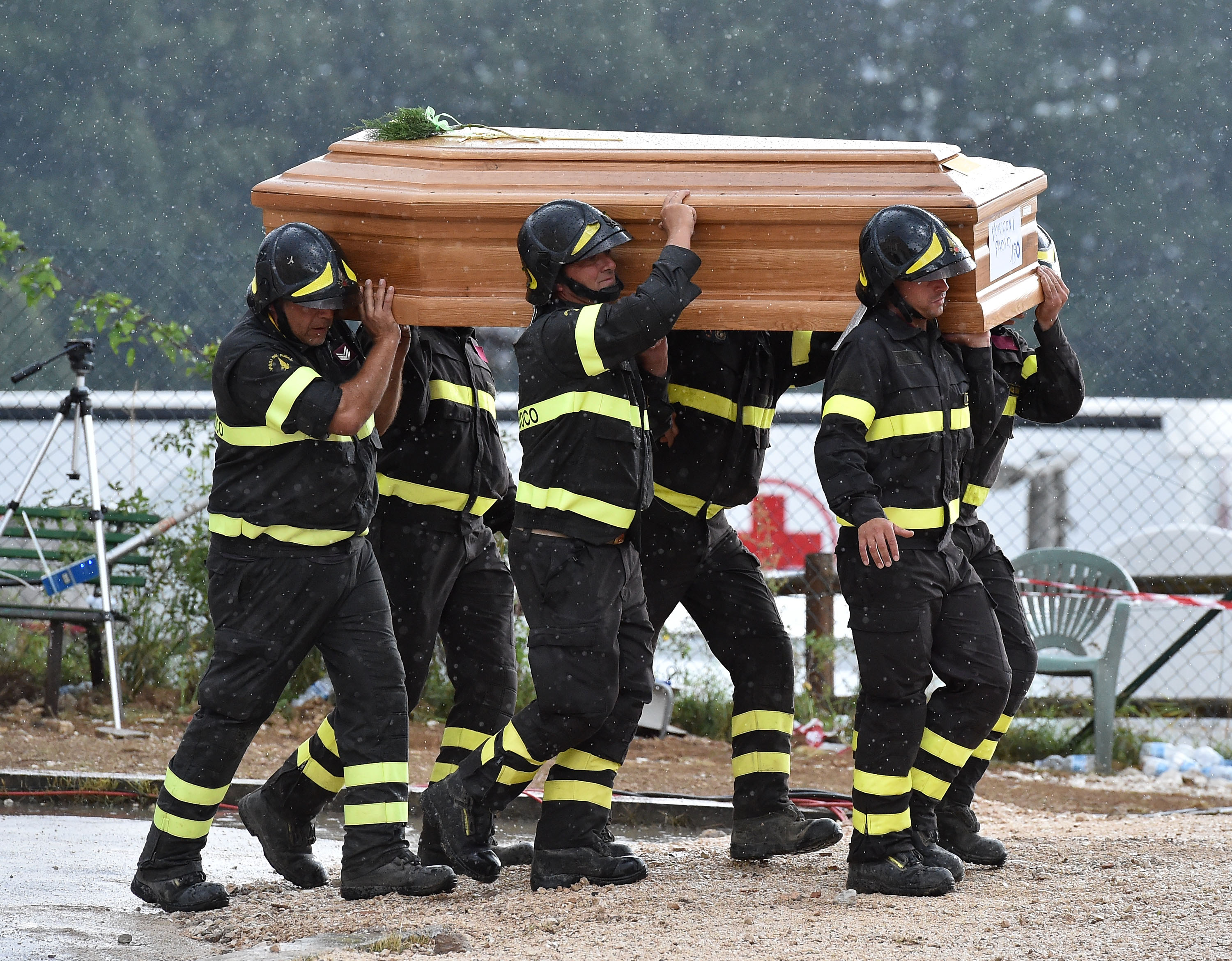 Funeral Held In Amatrice For Earthquake Victims
