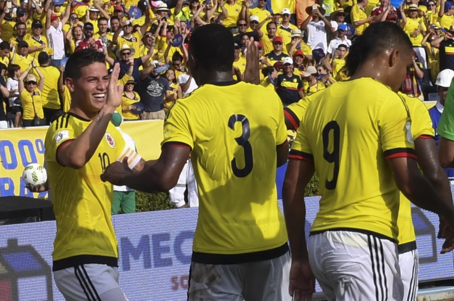 Colombia ganó 20 a Venezuela con goles de James y Macnelly
