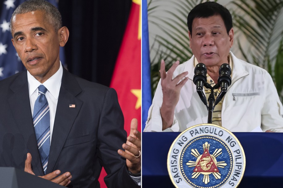 Barack Obama y Rodrigo Duterte