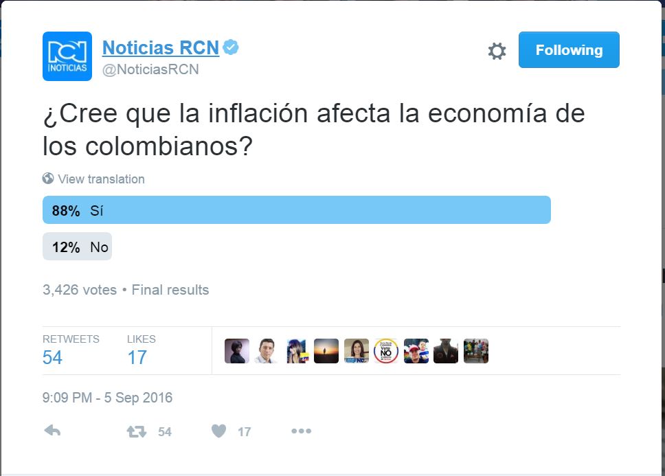 RCN Inflación