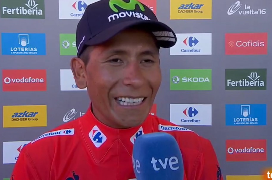 Entrevista a Nairo Quintana en La Vuelta