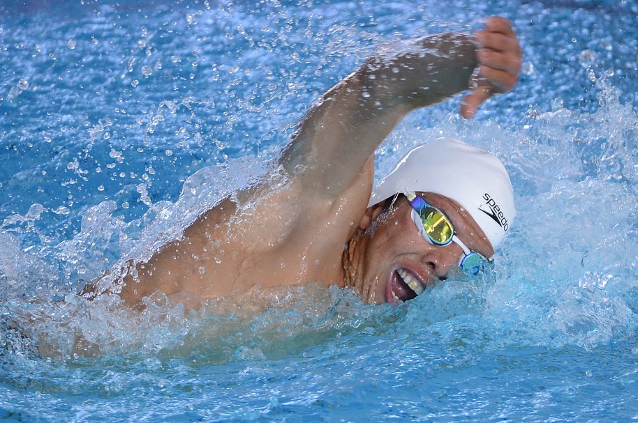 Nadador colombiano Nelson Crispin