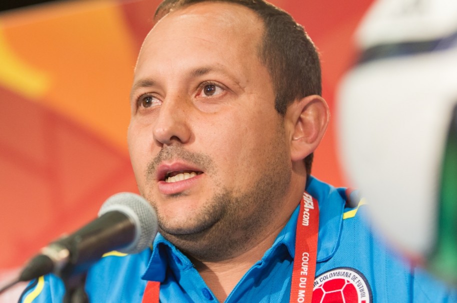 Felipe Taborda como técnico de la Selección Colombia