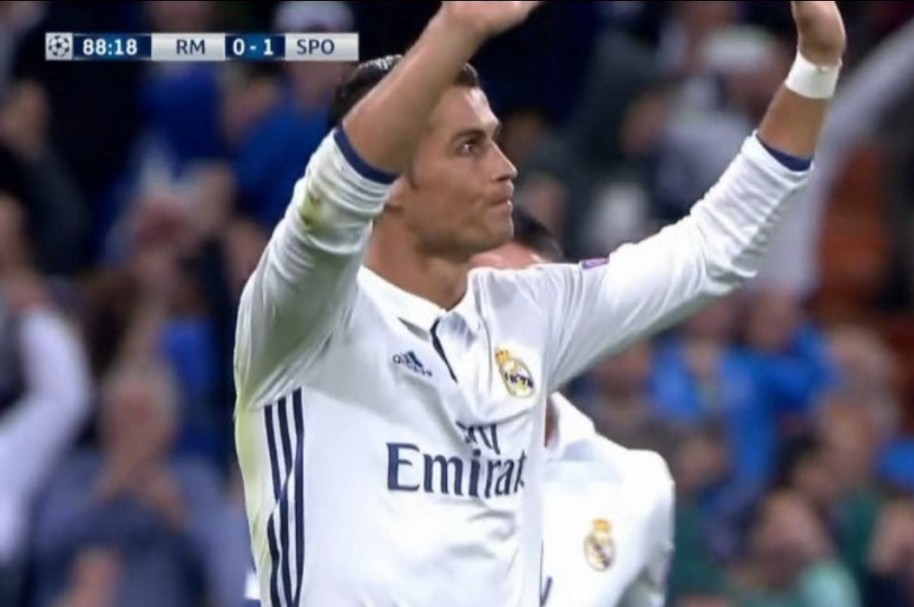 Cristiano Ronaldo no festeja el gol al Sporting de Lisboa