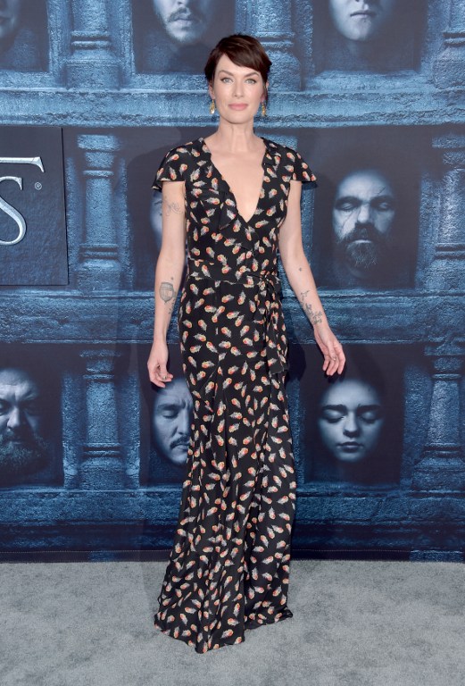 HOLLYWOOD, CALIFORNIA - APRIL 10: Actress Lena Headey attends the premiere of HBO's "Game Of Thrones" Season 6 at TCL Chinese Theatre on April 10, 2016 in Hollywood, California. Alberto E. Rodriguez/Getty Images/AFP