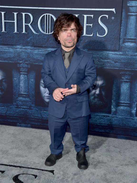 HOLLYWOOD, CALIFORNIA - APRIL 10: Actor Peter Dinklage attends the premiere of HBO's "Game Of Thrones" Season 6 at TCL Chinese Theatre on April 10, 2016 in Hollywood, California. Alberto E. Rodriguez/Getty Images/AFP