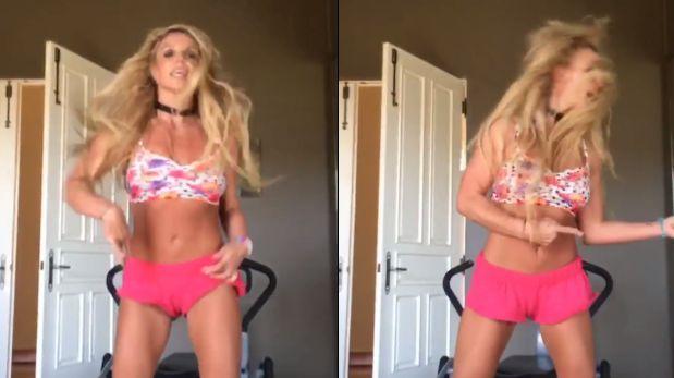 Britney Spears bailando.