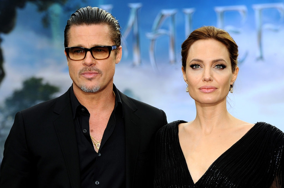Angelina Jolie y Brad Pitt, actores de Hollywood.