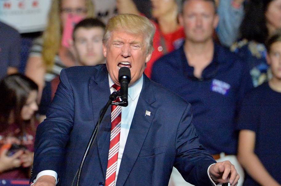 Donald Trump Campaigns In Roanoke, Virginia