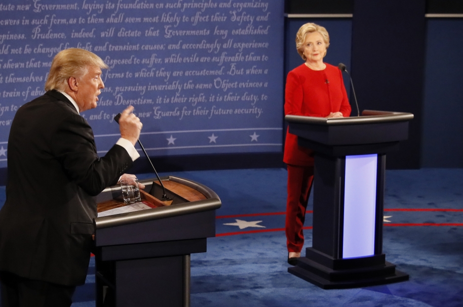 Debate presidencial entre Donald Trump y Hillary Clinton