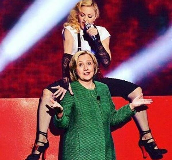 Madonna y Hillary Clinton
