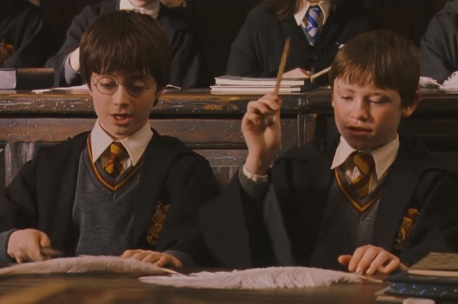 Los actores de Harry Potter Daniel Radcliffe y Devon Murray.