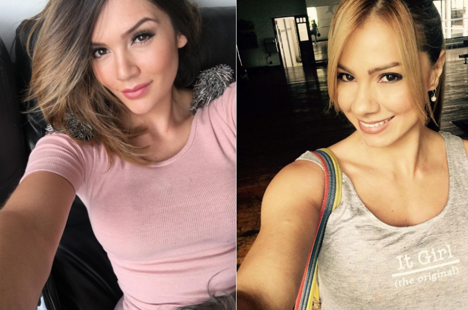 Lina Tejeiro, actriz de 'La ley del corazón', y Esperanza Gómez, actriz porno. Lina Tejeiro, actriz de 'La ley del corazón', y Esperanza Gómez, actriz porno.