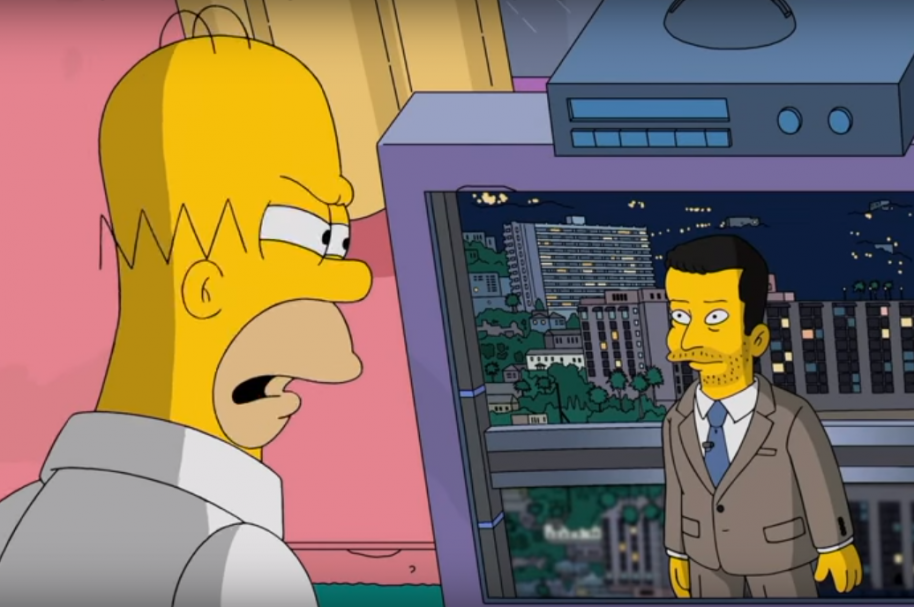 Jimmy Kimmel y Homero Simpson. Pulzo.com