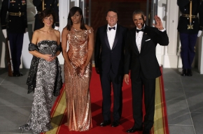 Michelle Obama en la Cena de Estado Anual