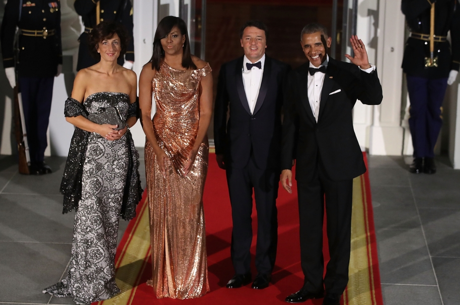 Michelle Obama en la Cena de Estado Anual