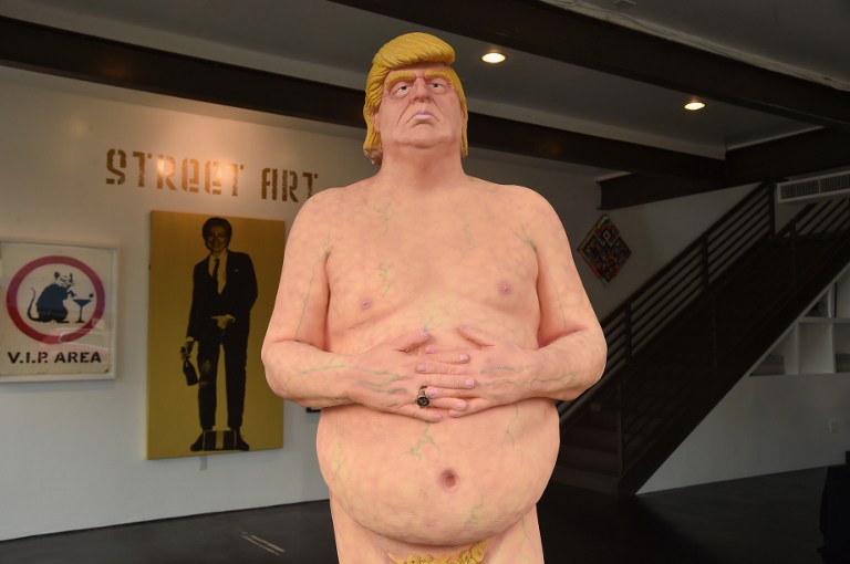 Estatua Donald Trump.