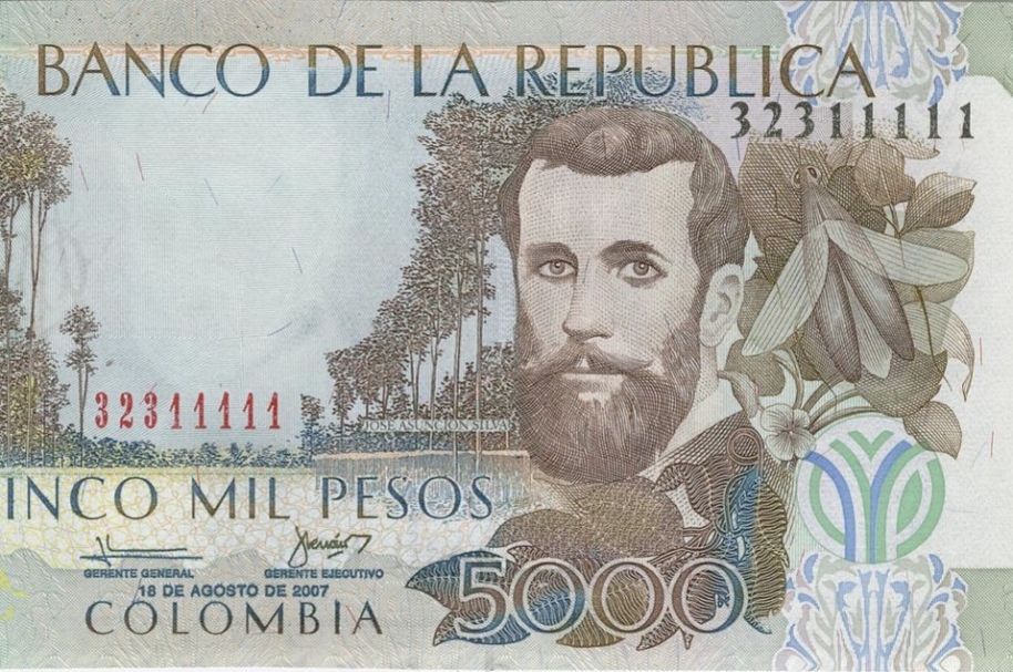 Billete de 5.000 pesos viejo