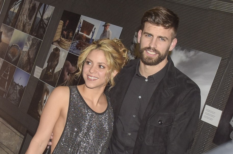 La cantante Shakira y su pareja, el futbolista del Barcelona Gerard Piqué.