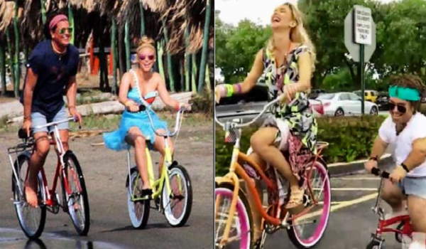 Parodia del video de 'La bicicleta' de Carlos Vives y Shakira.