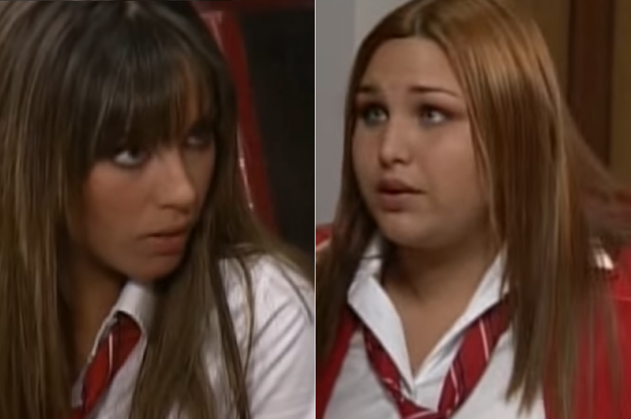 Mia Colucci y su amiga Celina, de 'RBD'.