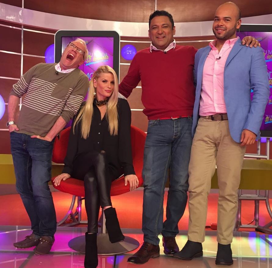 Carlos Giraldo, Mary Méndez, Frank Solano y Carlos Vargas, presentadores de 'La red'.