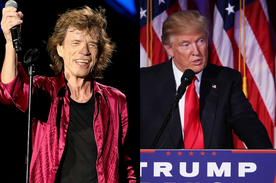 Mick Jagger se burla de Trump