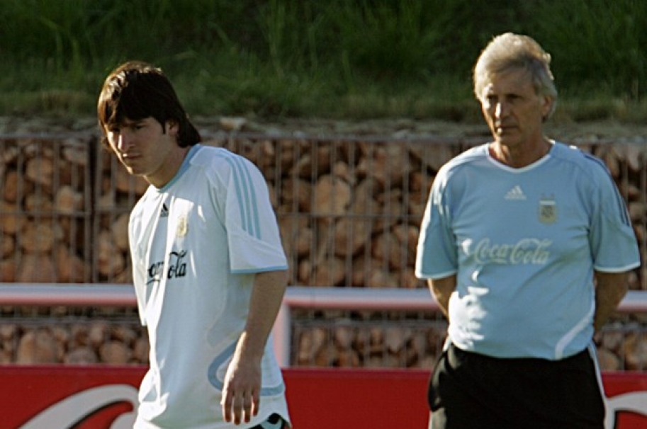 Lionel Messi y José Pékerman