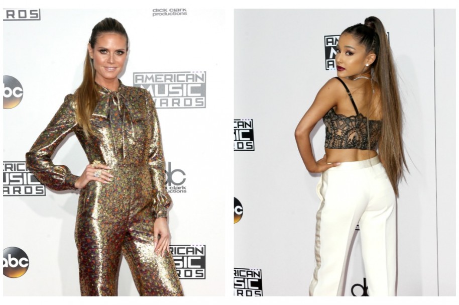 Heidi Klum y Ariana Grande en los American Music Awards