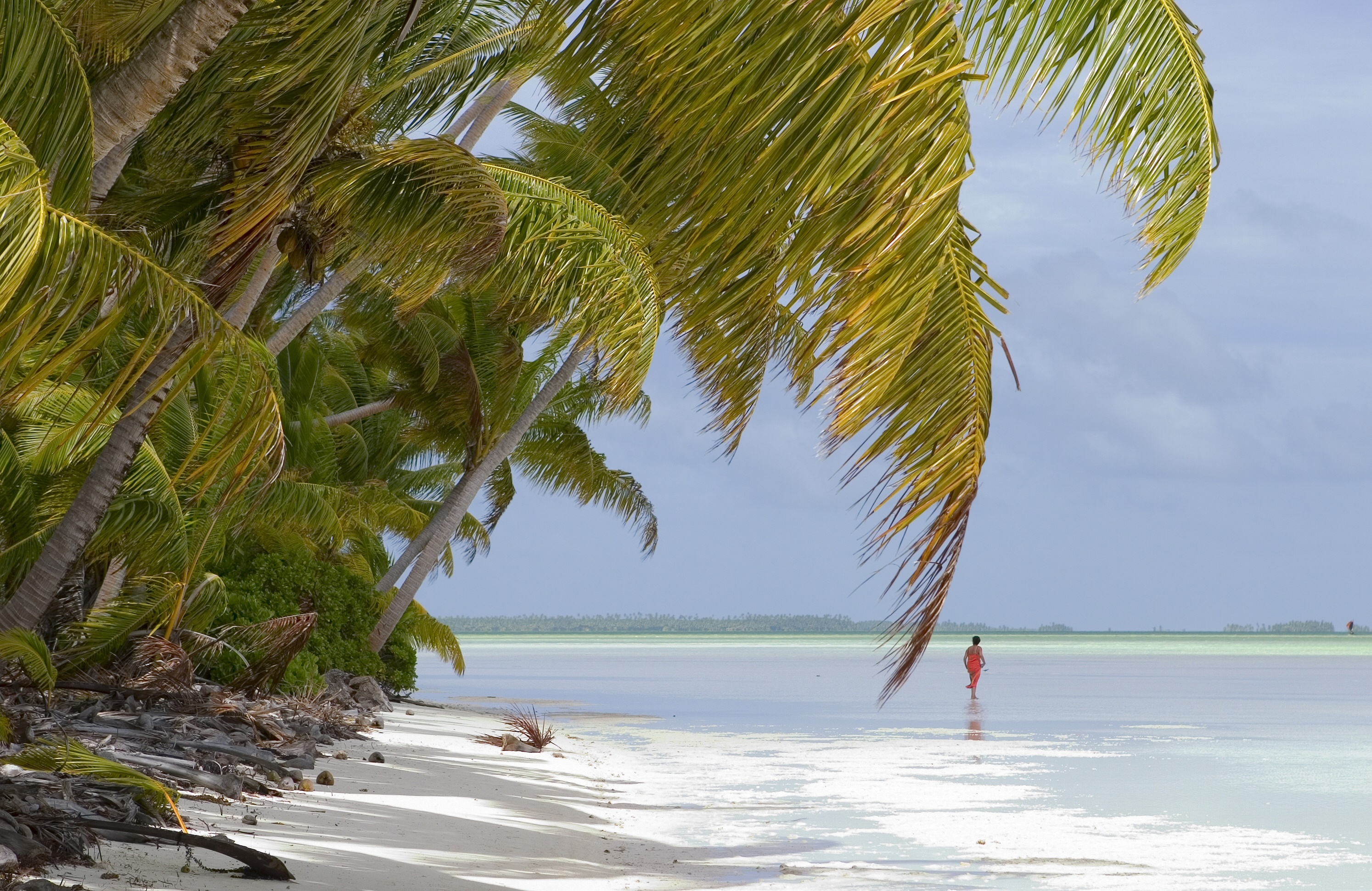 Playa de Kiribati, en el Pacífico sur