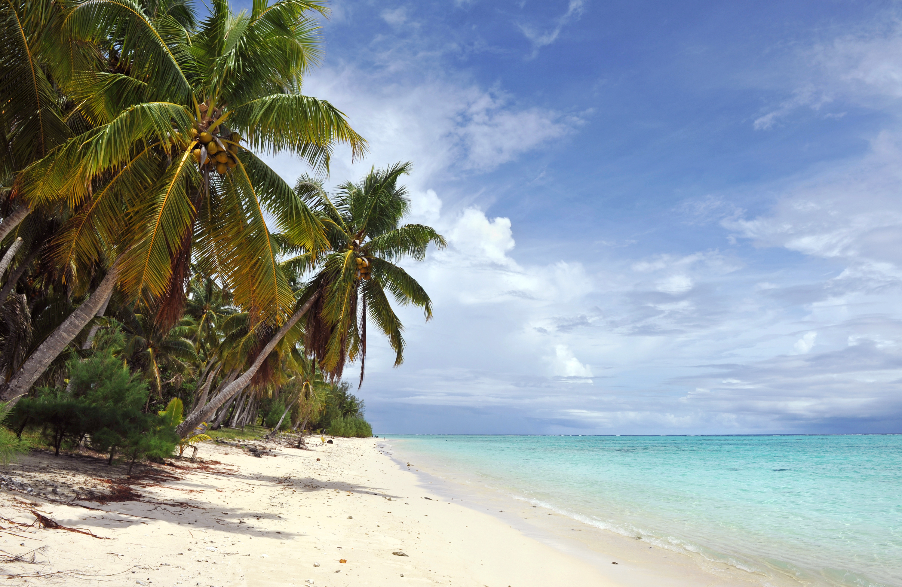 Playa tropical en Tuvalu