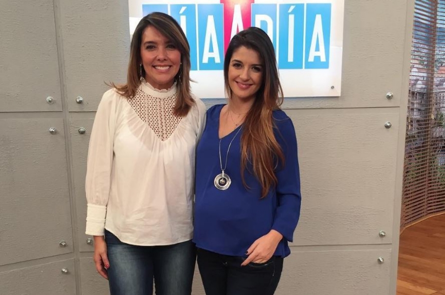 Mónica Rodríguez y Sandra Posada, presentadoras de 'Día a día'.