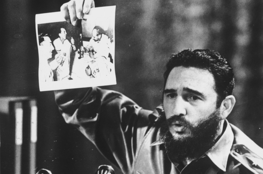 Fidel Castro durante un discurso el 5 de julio de 1968