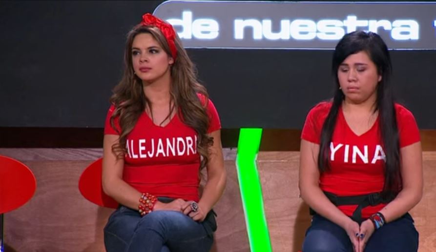 Alejandra Serje y Yina Calderón, participantes de protagonista de Novela 2013.