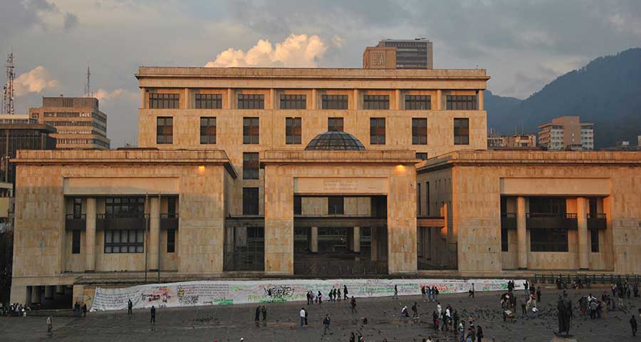 Vista del Palacio de Justicia