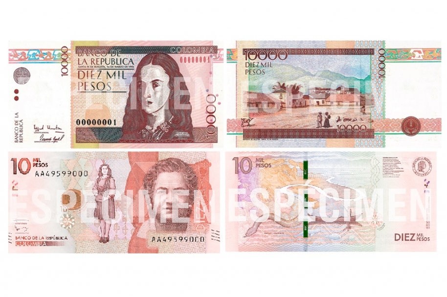Billete de 10 mil pesos