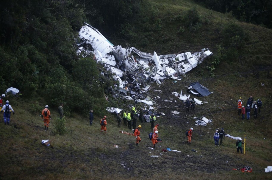 Accidente del avión de Chapecoense en Colombia