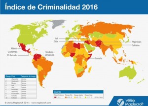 Lista de los países con más altos índices de criminalidad