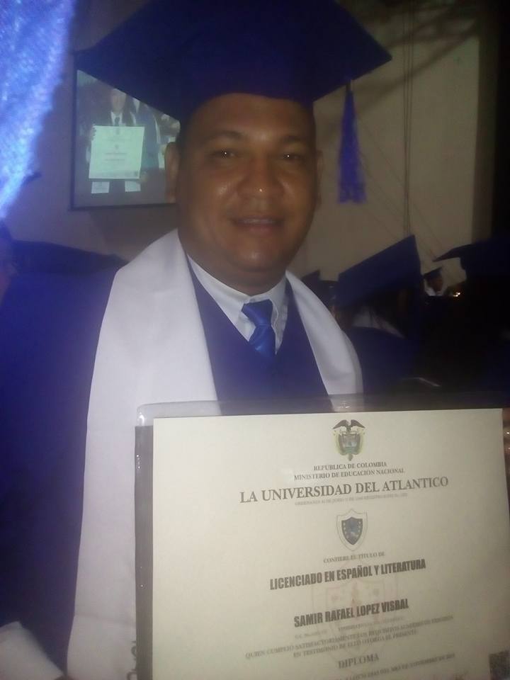 Samir Rafael Lopez Visbal, día de su graduación