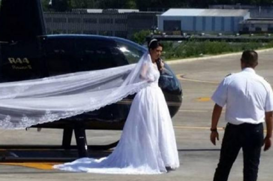 Novia se mata en helicóptero que iba para su boda