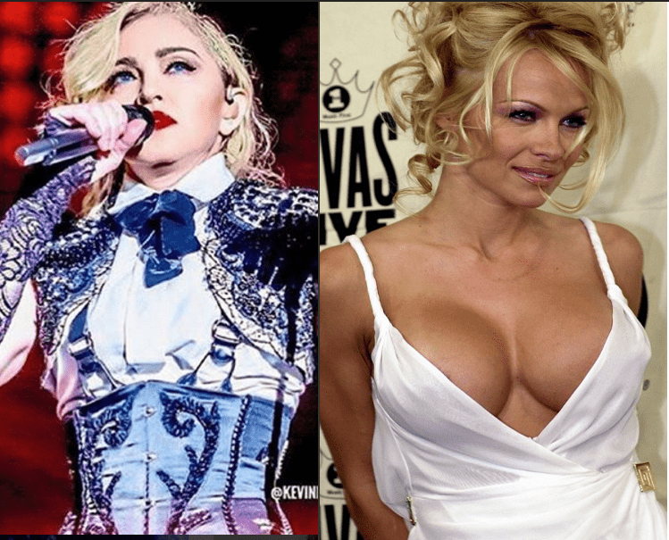 Madonna Y Pamela Anderson.