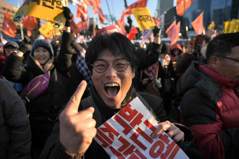 Celebran destitución de presidenta de Corea del Sur Park Geun-Hye. Pulzo.com